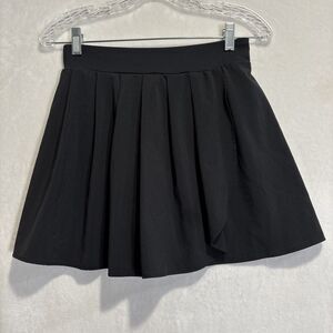 J.Crew Women's Pleated Active Skort Black Golf Tennis Pickleball Size XS